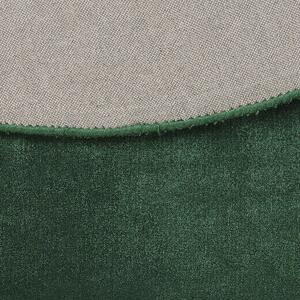 Kulatý viskózový koberec ø 140 cm smaragdově zelený GESI II