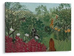 Obraz - Henri Rousseau, Tropical Forest with Monkeys, reprodukce (70x50 cm)