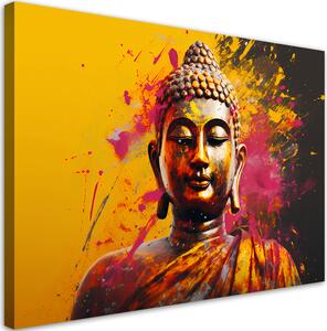 Obraz na plátně Budha na abstraktním pozadí Rozměry: 60 x 40 cm