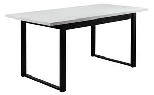 Skládací stůl se 6 židlemi L005 Černá/bílá