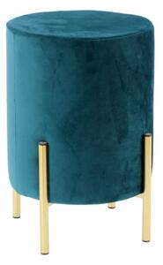 Bestent Taburetka sametová 28x42cm Sea Blue Stylish