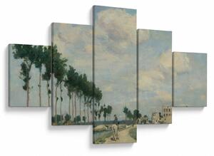 Obraz - Johan Barthold Jongkind, The Towpath, reprodukce (125x70 cm)
