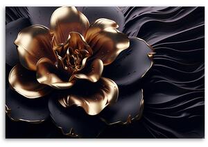 Obraz na plátně Zlatý květ Rozměry: 60 x 40 cm