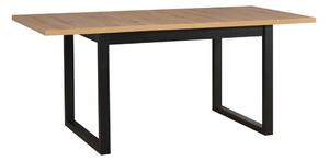 Skládací stůl 140/180x80 IKON 3 Černá/dub Grandson