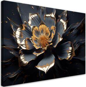 Obraz na plátně Zlatočerný květ Rozměry: 60 x 40 cm