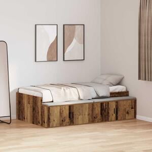 Rám postele se dveřmi Staré dřevo 90 x 200 cm Kompozitní dřevo 3335195