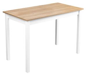Dřevěný stůl MAX2L 110x60 Bílý/dub Grandson