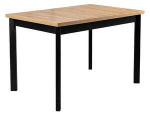 Skládací stůl se 4 židlemi L003 Černá/dub Grandson