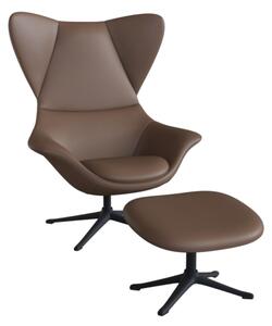 Stilo, Čalounění Copparo 1460 Sandy Beige, Podnož leštěný hliník, Typ Podnožka THECA