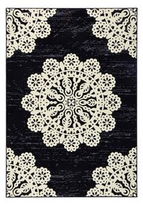 Černý koberec Hanse Home Gloria Lace, 80 x 150 cm