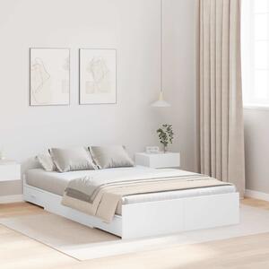 Rám postele s úložným prostorem se zásuvkou Bílá 120 x 200 cm 3335301