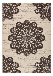 Hnědý koberec Hanse Home Gloria Lace, 80 x 150 cm