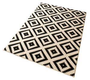 Krémovo-černý koberec Hanse Home Hamla Diamond, 80 x 150 cm