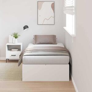 Rám postele s úložným prostorem s úložištěm Bílá 100 x 200 cm 3335349