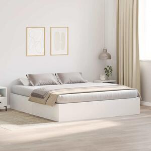 Rám postele s úložným prostorem s úložištěm Bílá 200 x 200 cm 3335357