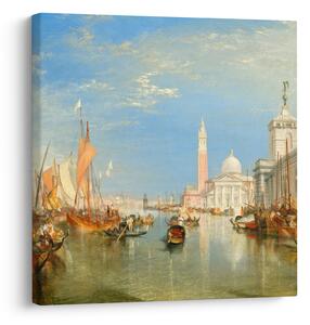 Obraz - Joseph Mallord William Turner, Venice the Dogana and San Giorgio Maggiore, reprodukce (30x30 cm)