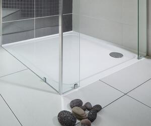 Ravak - Čtvercová sprchová vanička Perseus Pro Chrome 90x90 cm - bílá