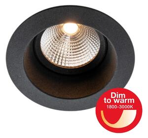 SLC SLC1144D Vestavné LED svítidlo OneSoft DTW pr.68-83 mm černé 352lm 1800-3000K Ra90 DALI IP54/IP20 36° - TLG