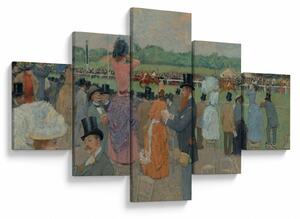 Obraz - Jean-Louis Forain, The Races at Longchamp, reprodukce (125x70 cm)