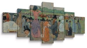 Obraz - Jean-Louis Forain, The Races at Longchamp, reprodukce (210x100 cm)