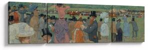 Obraz - Jean-Louis Forain, The Races at Longchamp, reprodukce (170x50 cm)