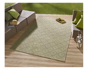 Zelený venkovní koberec NORTHRUGS Karo, 140 x 200 cm