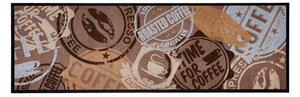 Hnědý běhoun Zala Living Coffee Stamp, 50 x 150 cm