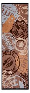 Hnědý běhoun Zala Living Coffee Stamp, 50 x 150 cm