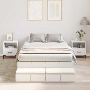 Rám postele s úložným prostorem Bílá 120 cm Kompozitní dřevo 3335685