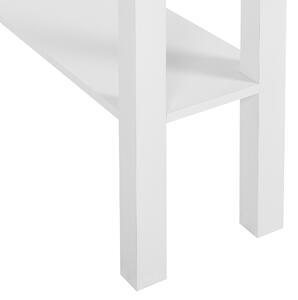 Rohový stůl 80 x 70 cm bílý LACEY