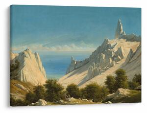 Obraz - Georg Emil Libert, View of Sommerspiret, the Cliffs of Møn, reprodukce (70x50 cm)