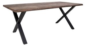 Jídelní stůl Toulon, dub smoked oil, vlnitá hrana, 200×95×76 cm – House Nordic
