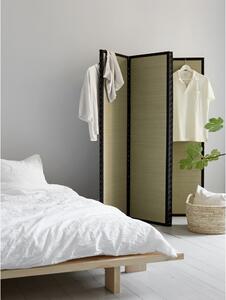 Dvoulůžková postel z borovicového dřeva s matrací Karup Design Japan Comfort Mat Raw/Black, 140 x 200 cm