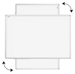 ALLboards Magnetická tabule stíratelná za sucha bílá (hliníkový rám) 120x80 cm TSC7128