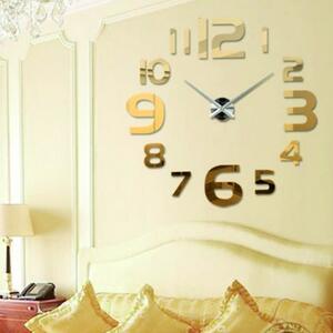 SENTOP moderní nástěnné hodiny na zeď S034G FARGO zlaté