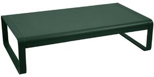 Tmavě zelený hliníkový zahradní konferenční stolek Fermob Bellevie 138 x 80 cm