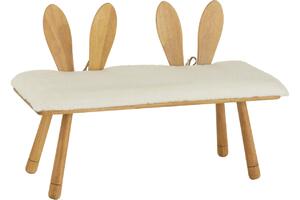 OnaDnes -20% Dřevěná dětská lavice J-line Bunny 90 cm