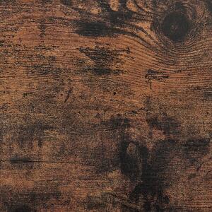 Psací stůl 100 x 50 cm tmavé dřevo/černý VILSECK