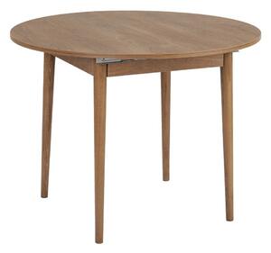 Kulatý rozkládací jídelní stůl s přídavnou deskou v dekoru dubu ø 100 cm Viona – Kalune Design