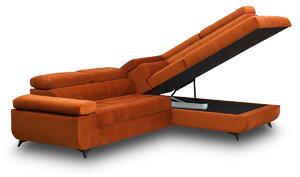 Rozkládací rohová sedací souprava do obývacího pokoje Dragonis Vogue 4 Taupe Strana pravá