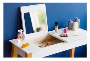 Světle tyrkysový toaletní stolek se zrcadlem Ragaba Dressing Table, délka 65 cm
