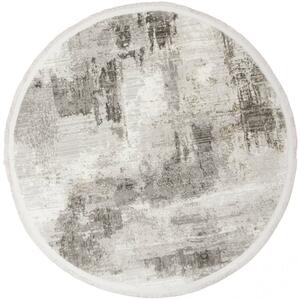 Koberec 167 marmur šedý / krémový / béžový kruh
