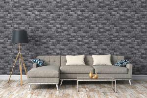 A.S. Création | Vliesová tapeta na zeď Black is Beautiful 38812-4 | 0,53 x 10,05 m | černá, šedá