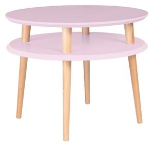 Růžový konferenční stolek Ragaba UFO, Ø 57 cm