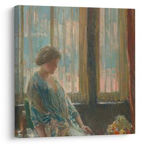 Obraz - Childe Hassam, The New York Window, reprodukce (30x30 cm)