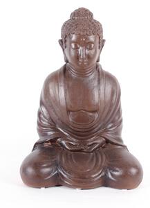 Buddha sedíci střední hnědý