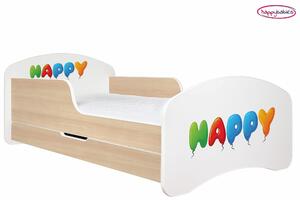 Dětská postel se šuplíkem 140x70cm HAPPY + matrace ZDARMA!