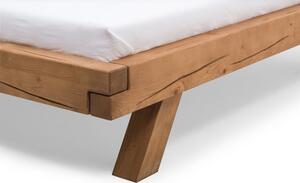 Přírodní trámová postel masiv smrk Rubio 160x200