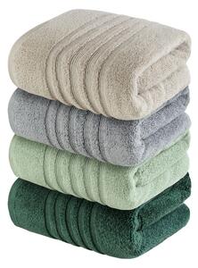 LIVARNO home Froté ručník, 50 x 100 cm, 500 g/m2, 2 kusy (světle šedá) (100370808002)