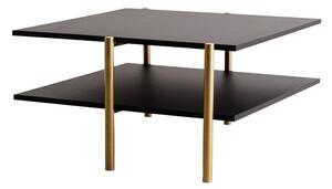Černý konferenční stolek s černou deskou 80x85 cm Rave - CustomForm
